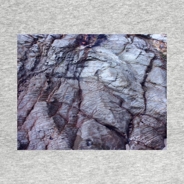 Geology Rocks - Blue Outcrop. Panther Beach, Highway 1, California by IgorPozdnyakov